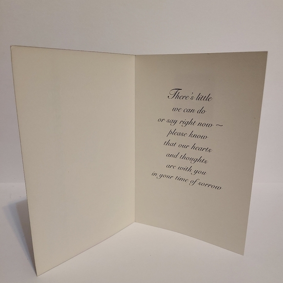 𝅺VINTAGE Sympathy Purple Floral Card - Picture 2 of 5